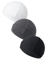 Unisex Plain Color Casual Multifunctional Skull Caps, Gifts for Girlfriend, Black Summer Sportive Beanie Fitted Hat Modern Cap for Men & Women, Stretchy Helmet Liner Hat, Biking Accessory for Back To School, Vacation Accessories, Winter